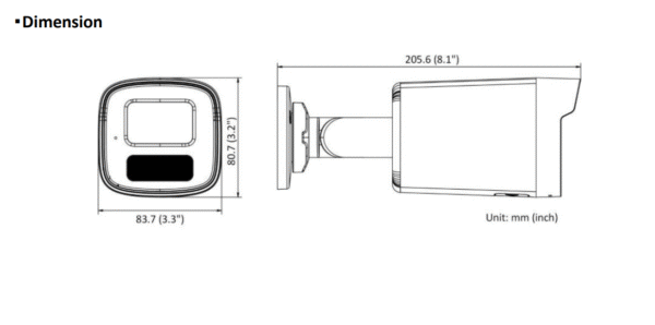 دوربین مداربسته هایک ویژن تحت شبکه چهار مگاپیکسل DS-2CD1T47G0-L - Image 2