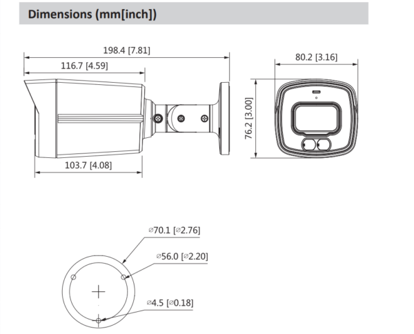 دوربین مدار بسته داهوا HDCVI دو مگاپیکسل HAC-HFW1209TLMP-A-LED - Image 2