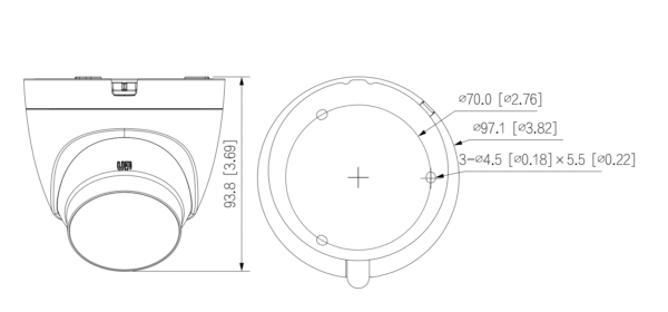 دوربین مداربسته داهوا HDCVI دو مگاپیکسل HAC-HDW1200CLQ-IL-A - Image 2